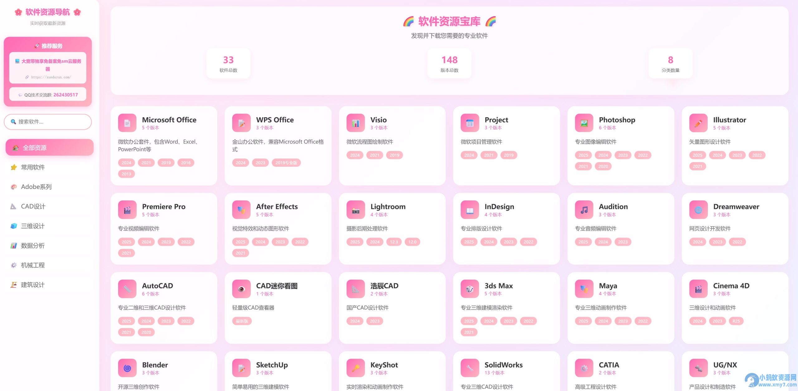 KaiGe软件资源导航站源码