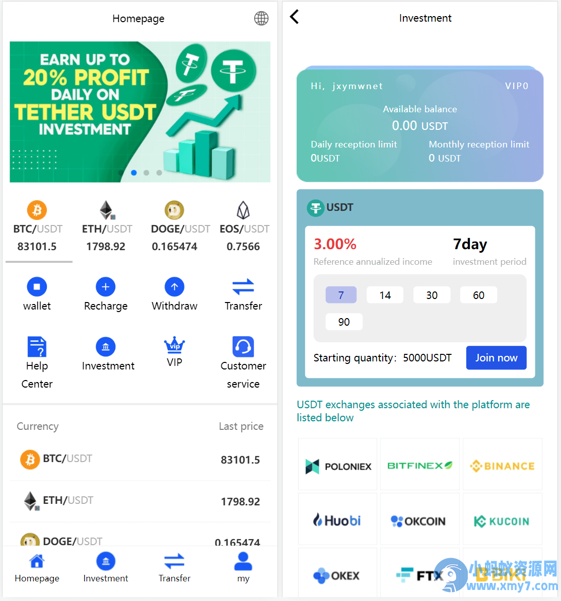 多国语言版_USDT虚拟币投资理财系统源码/海外区块链投资理财源码