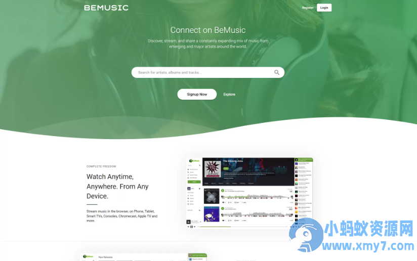 BeMusic3.0.9 – PHP音乐平台系统,音乐共享上传网站源码!