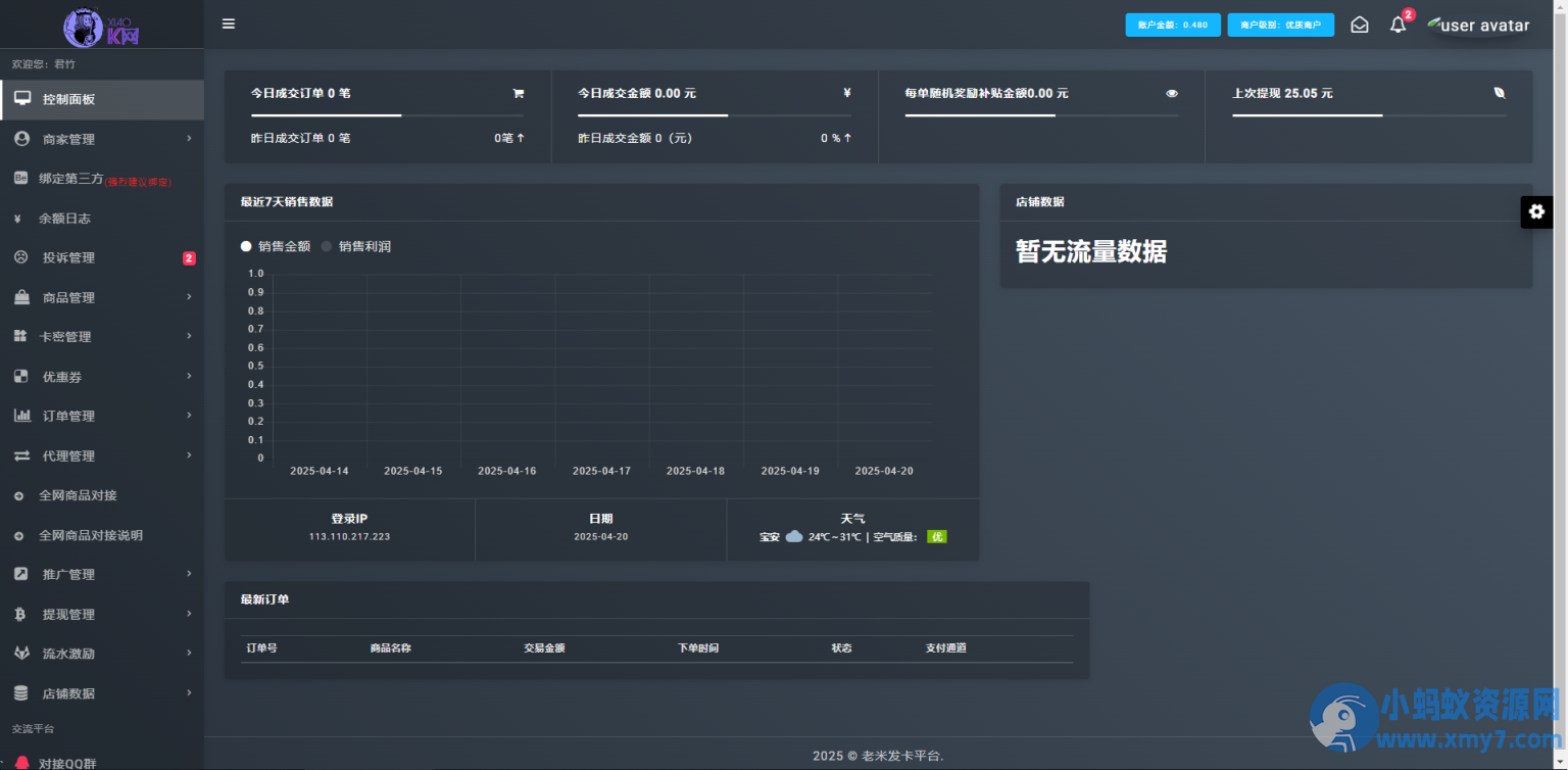 两套发卡系统带全网对接-支持二次开发（开源）