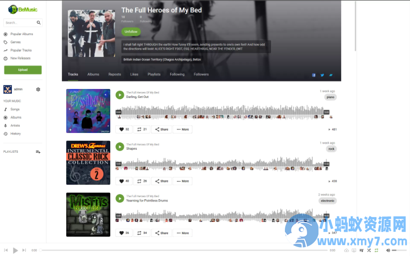 BeMusic3.0.9 – PHP音乐平台系统,音乐共享上传网站源码!