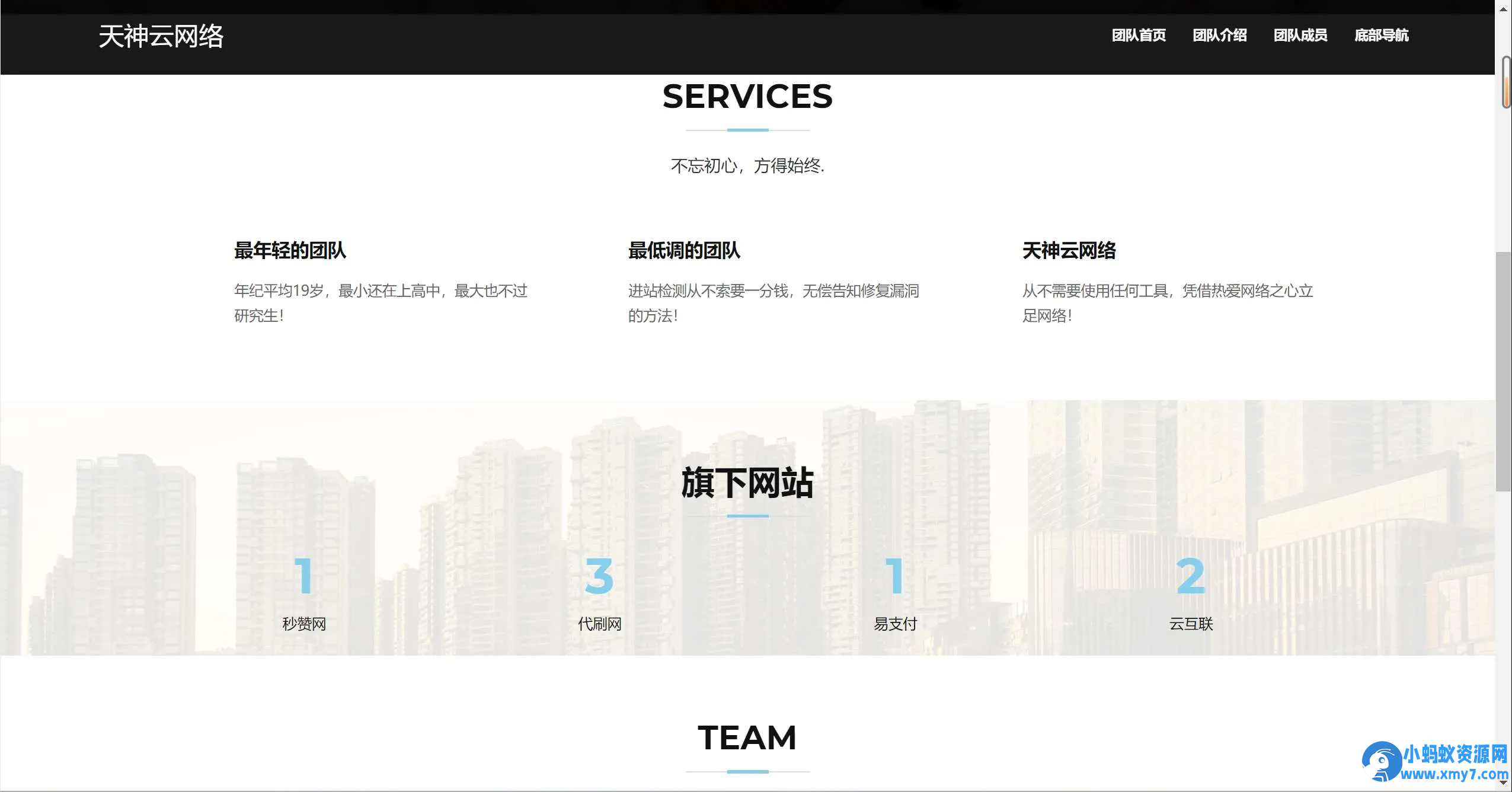 网络科技团队源码+查询成员+后台 源码