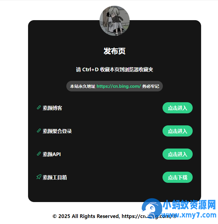 2025最新网站发布页 全新Ui 好看的导航页面