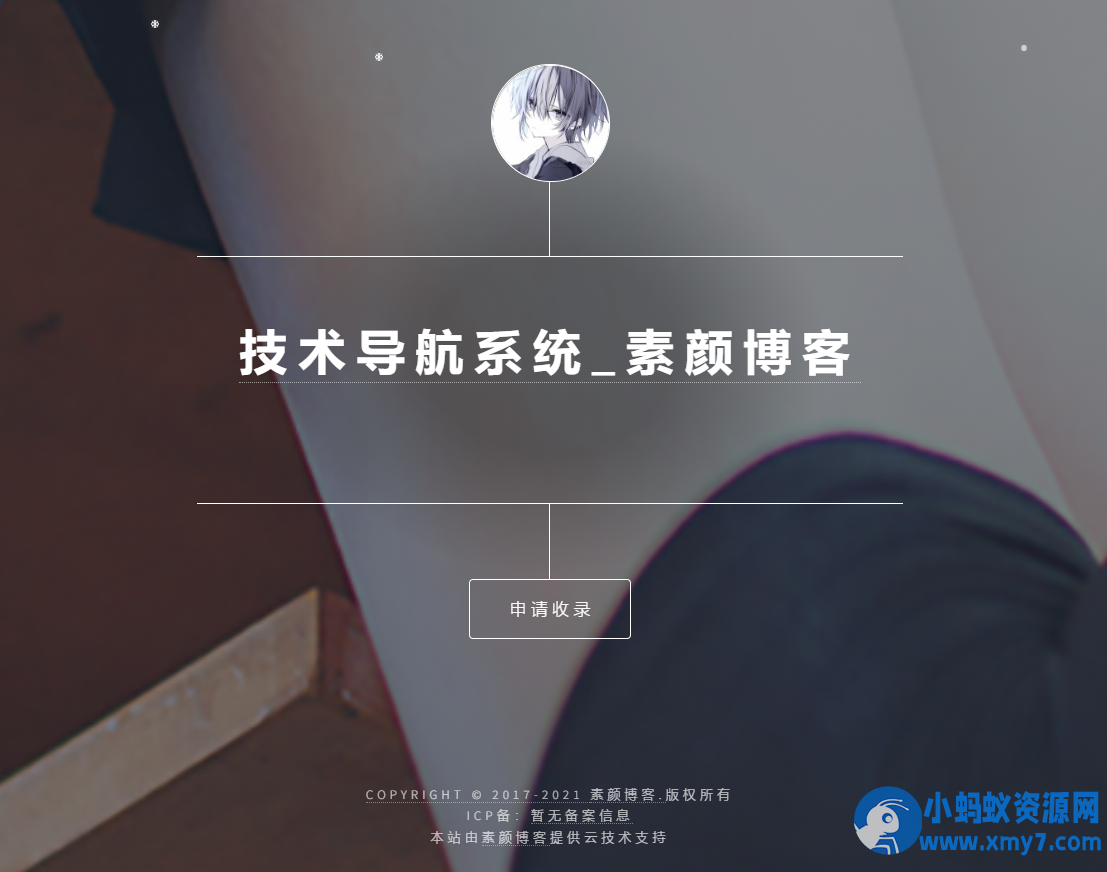 开源PHP个人技术导航系统网站源码 带后台